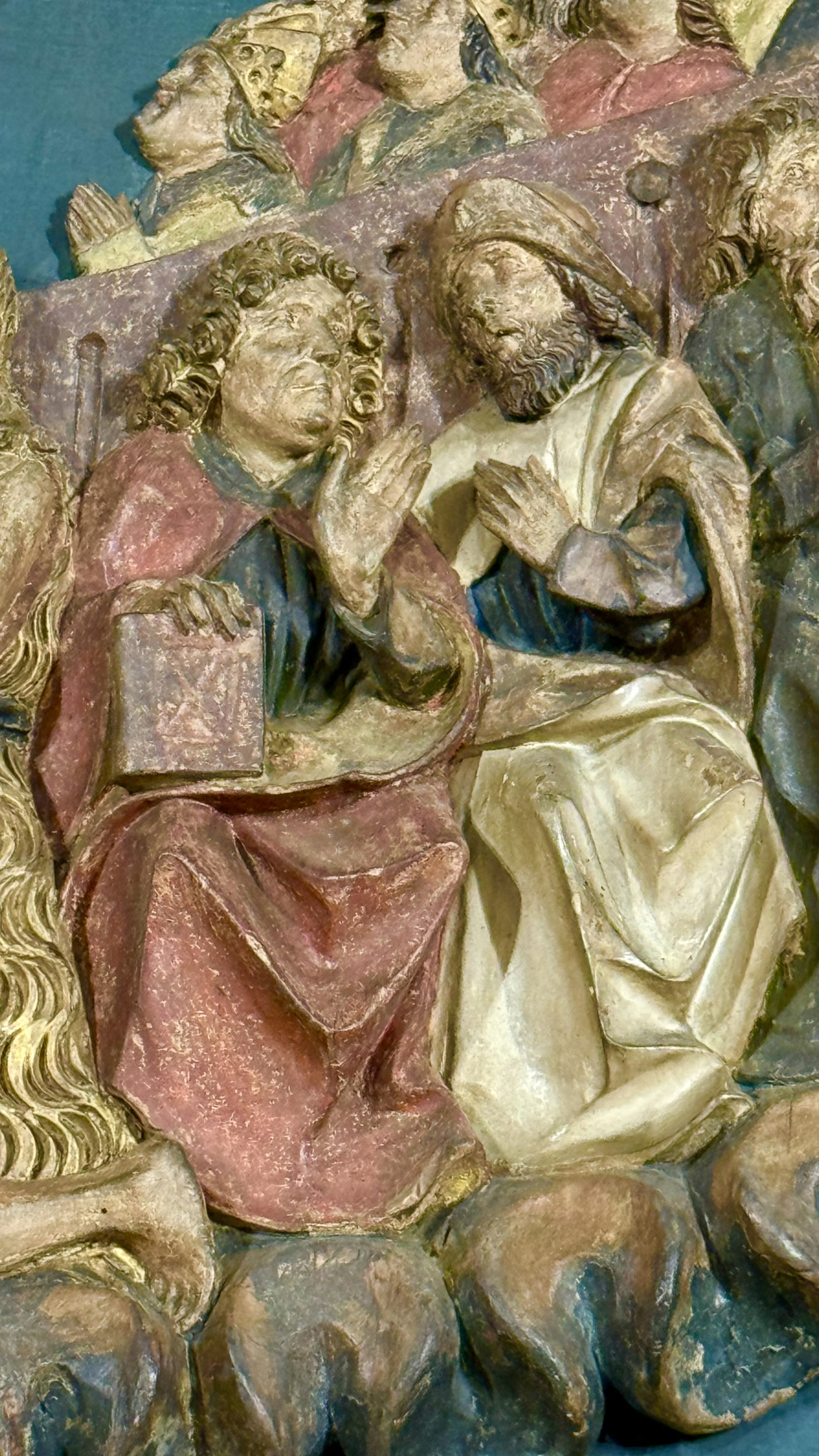 Relief on an altarpiece, polychromed