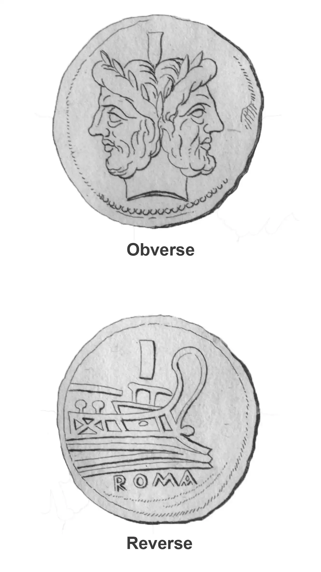 An Etching of a Roman Republican As