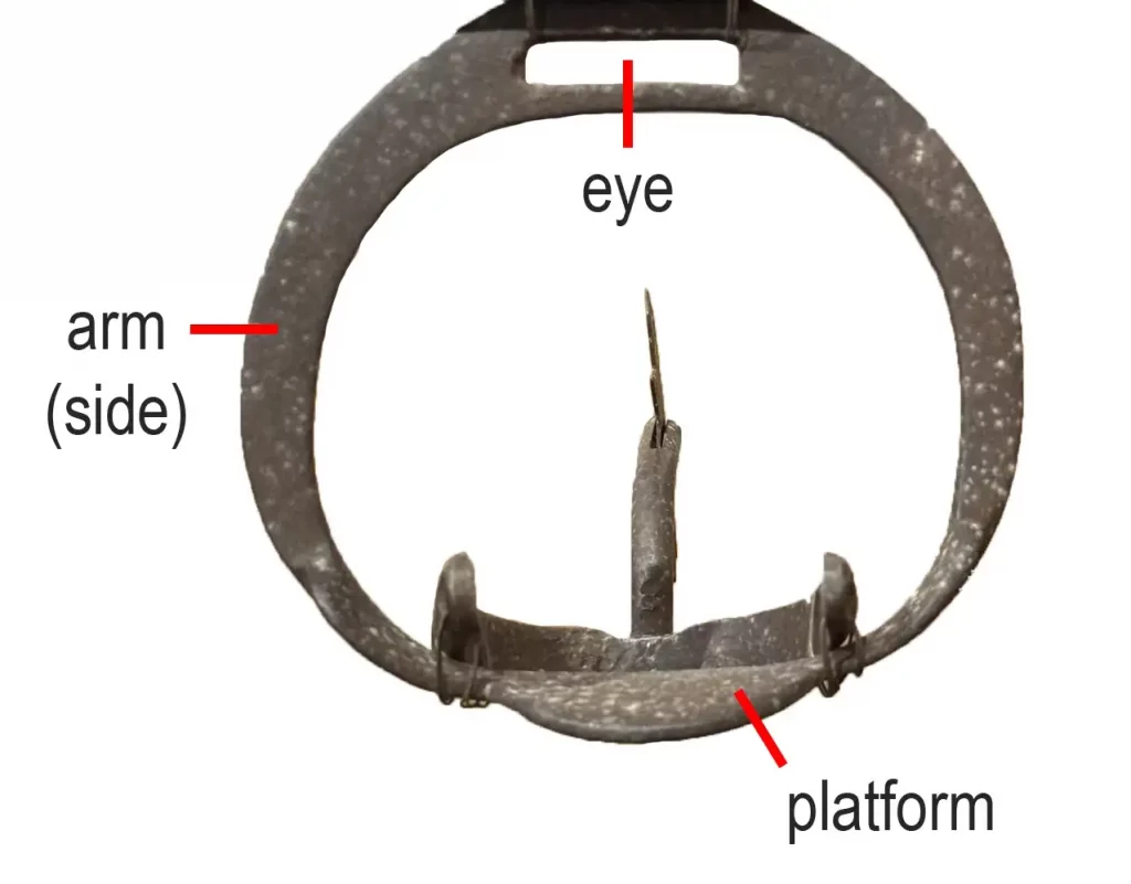 wide, slightly oval stirrup ring