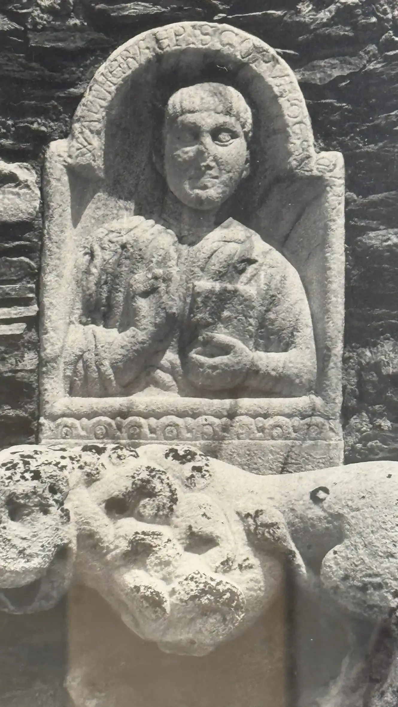 Bishop Walter of Gurk (1200-1213) Tombstone in the City Wall of Straßburg