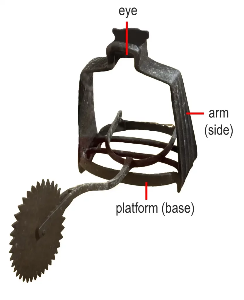 The three main parts of the Maximilian stirrup
