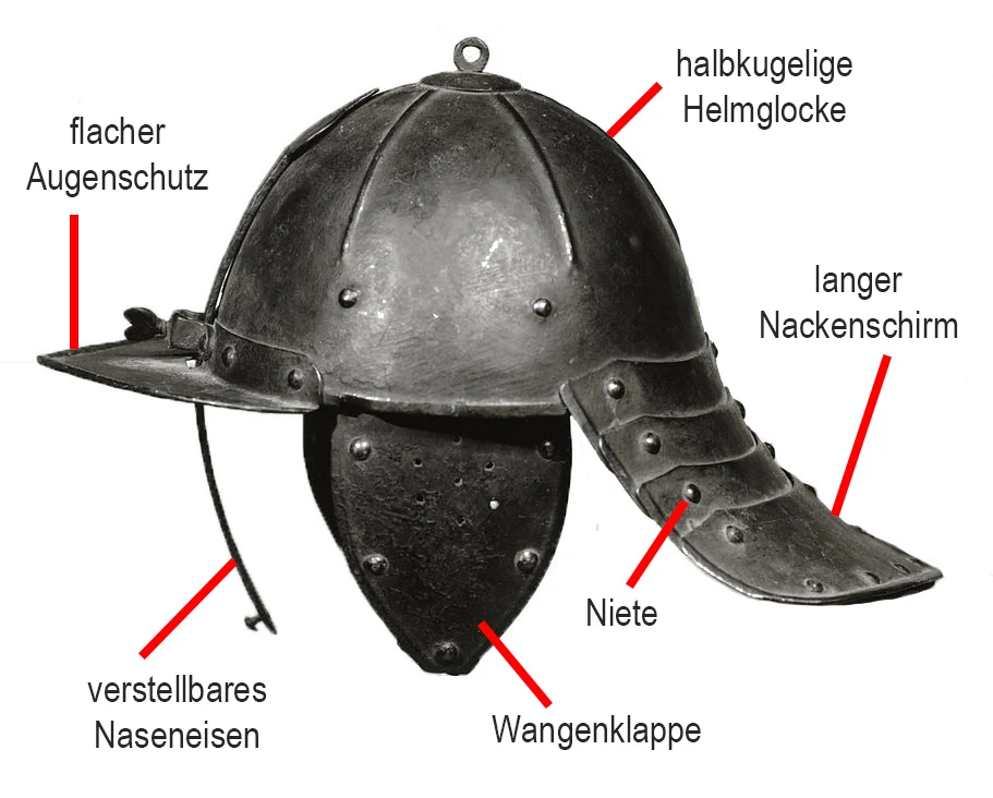 Lobster-tailed pot helmet_Cloned_eng_Ger