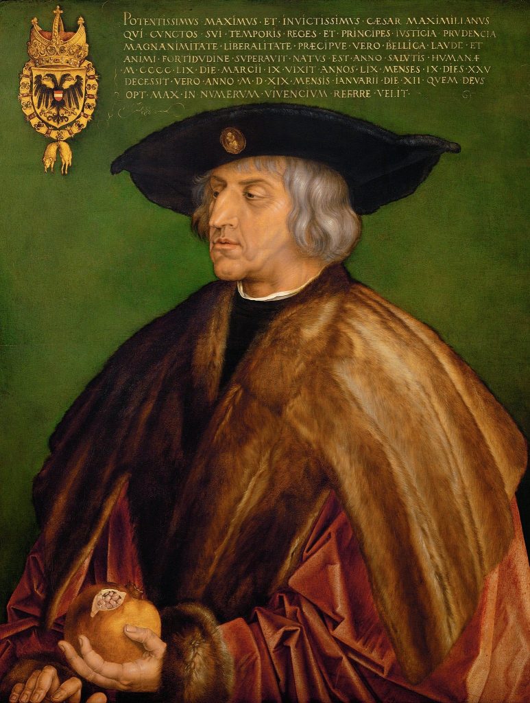 Maximilian I., Heiliger Römischer Kaiser | Porträt von Albrecht Dürer, 1519 n. Chr.