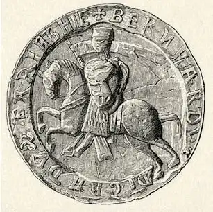Seal of Bernhard von Spanheim, Duke of Carinthia