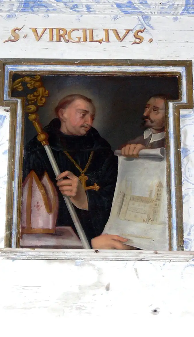 St Virgil with a Drawing of Salzburg Cathedral | 1688 | Photo: Wolfgang Sauber | CC BY-SA 3.0