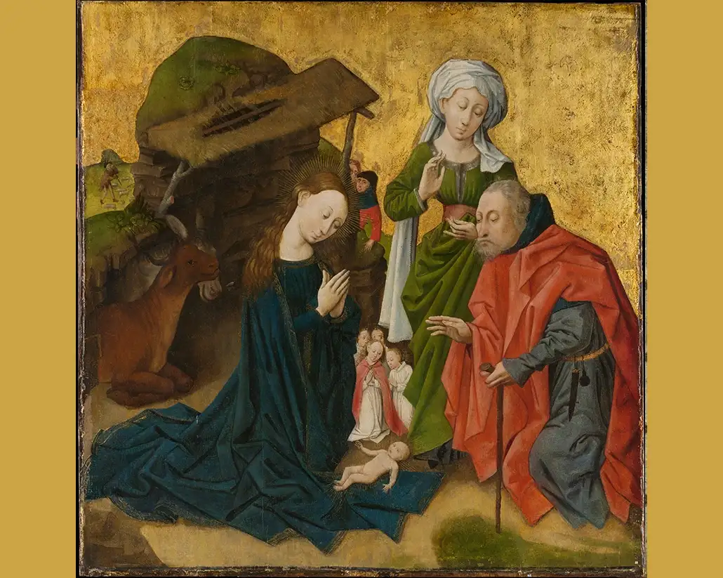 The Nativity | South Netherlandish Painter | Oil on Wood, Gold Ground | Circa 1460 | CC0 1.0